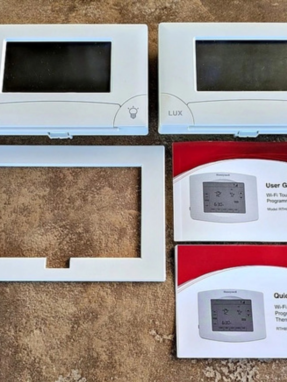 Honeywell Lux TX9000TS Wi-Fi 7-Day Programmable Touchscreen Thermostat Set Of 2